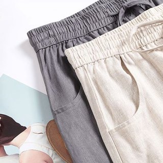  子牧棉麻 垂感 女士阔腿裤