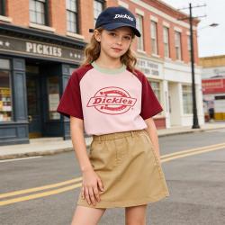 Dickies 撞色插肩袖 儿童T恤