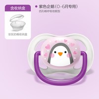 新安怡 透气系列 SCF081/09 安抚奶嘴 绿色企鹅+鱼 6-18月