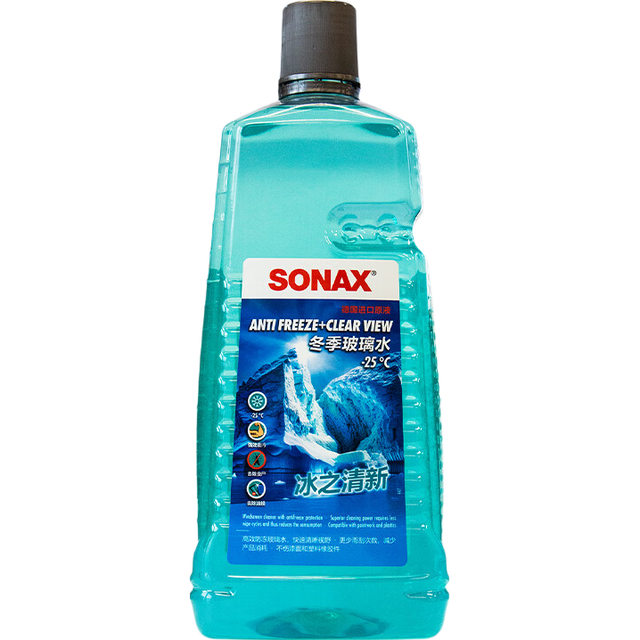 SONAX 索纳克斯（SONAX）德国进口 汽车去油膜虫胶玻璃水 四季通用 防冻玻璃水2L*1瓶