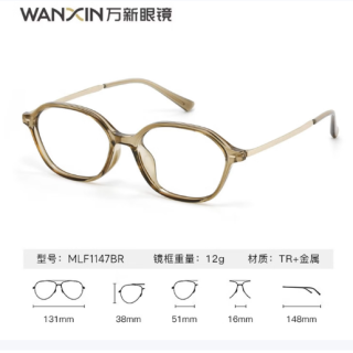万新 1.67折射率 防蓝光超薄现片*2 赠任选框 (原厂加工）
