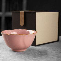 易信 陶瓷开片喝茶杯 樱花粉