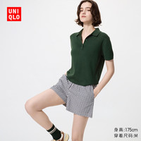  UNIQLO/优衣库 棉混纺 女士短裤