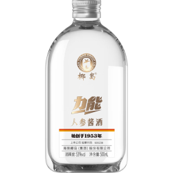 椰岛 力能人参酱酒 酱香型白酒 53度 500mL