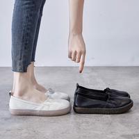 Lily Brown 女士春秋季护士鞋软底一脚蹬牛筋底平底单鞋孕妇鞋奶奶鞋