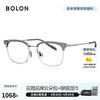 暴龙 近视眼镜框25简约百搭男女可配度数钛架 BT6126B16 单镜框 B16-银色|上眉透灰
