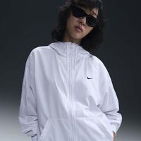 NIKE 女梭织夹克连帽落肩袖宽松夹克白色百搭时尚外套 FV6299-100 L