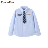 移动端：Paw in Paw PawinPaw卡通小熊童装26年春夏季新款男童条纹休闲衬衫