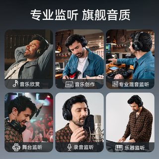 OneOdio Studio Max 2 无线蓝牙监听耳机 黑色