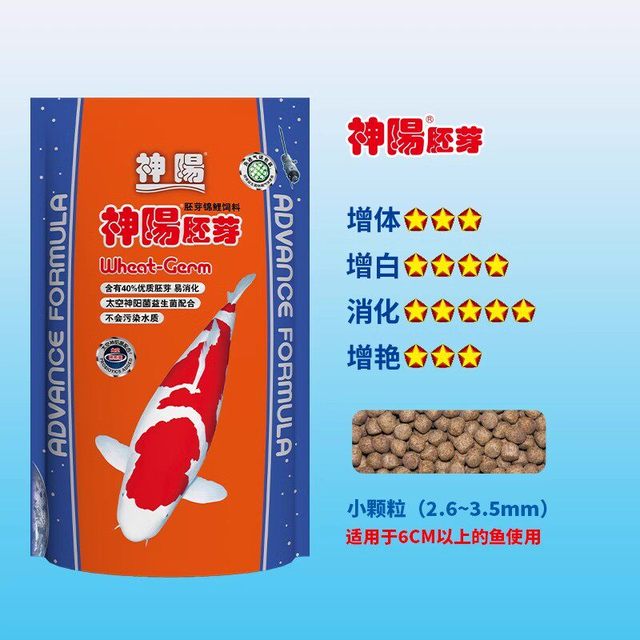 神阳 锦鲤饲料金鱼饲料不浑水鱼粮增色增艳增体颗粒易消化鱼食