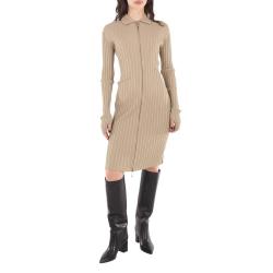 BURBERRY EKD Logo 粘纤混纺连衣裙 小码