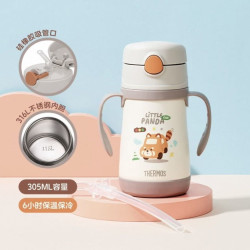 THERMOS 膳魔师 儿童316不锈钢吸管保温杯 305ml 小汽车