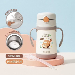 THERMOS 膳魔师 儿童316不锈钢吸管保温杯 305ml 小汽车