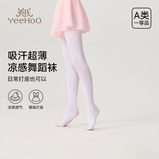 英氏 女童夏季连裤袜 白色
