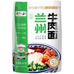 安食六和 兰州牛肉面187克*8袋