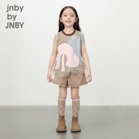 江南布衣 童装牛仔裤喇叭裤短裤彩色简约休闲夏女童儿童jnbybyjnby