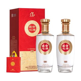 舍得 酒业股份 沱牌酒 品藏 浓香型白酒 宴请送礼纯粮食酒 52%vol 500mL 2瓶 赠礼袋