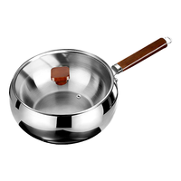  京严 持久不粘 不锈钢炒锅