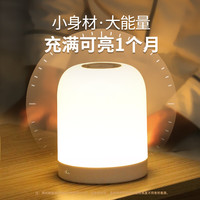 大头人 小夜灯婴儿喂奶夜灯卧室床头灯氛围灯睡眠灯充电老人伴睡拍拍灯