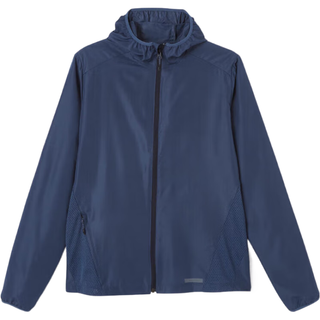 DECATHLON 迪卡侬 运动外套男秋户外速干跑步训练防雨连帽上衣_NEW 蓝色（新老款随机发货 XL