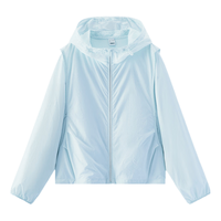  Semir/森马 UPF50+防晒 女士防晒衣 粉蓝80011 XS