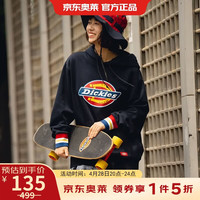 Dickies 情侣连帽卫衣 印花罗纹袖口抓绒上衣