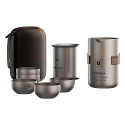 金灶 纯钛旅行茶具套装 T-33F 一壶5杯