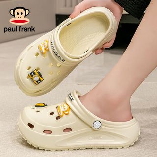 Paul Frank/大嘴猴 洞洞鞋 男款 奶白 36-37