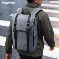 新品尝鲜：tomtoc 【通勤差旅伴侣】防泼水合理收纳电脑双肩包 三色可选 TA1 22L