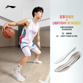 李宁 韦德DLO 2 轻弹科技 篮球鞋 标准白 47