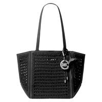 MICHAEL KORS 迈克·科尔斯 MK Jordi 女士中号镂空织托特包 黑色