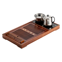  豪峰 新年物 紫砂茶具套装+实木茶盘