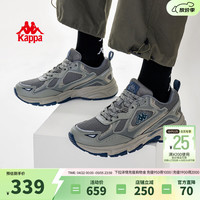 卡帕 男鞋增高老爹鞋男冬户外运动鞋子男百搭休闲鞋软底跑鞋 香根草绿-四季款 42
