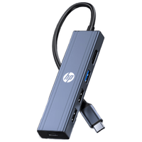 惠普 PD100W Type-C扩展坞 USB分线器 HDMI网口转接头 HUB读卡器