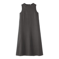  MUJI/無印良品 汉麻水洗 女士无袖连衣裙