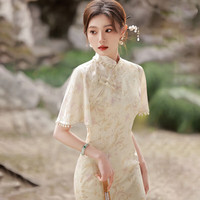 移动端、京东百亿补贴：尤克达蒂 新中式改良旗袍2026女高级感夏季日常年轻长款气质淡雅优雅连衣裙 新中式旗袍