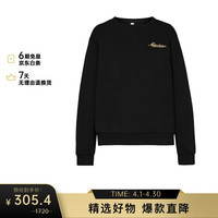 MOSCHINO 女式圆领棉质卫衣 ZU A 1722 9006 黑色