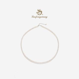 老鳳祥 老凤祥 淡水珍珠项链 S925银 小米珠锁骨链