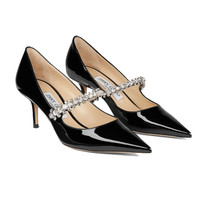 JIMMY CHOO 女士漆皮尖头高跟鞋 BING PUMP 65 PAT