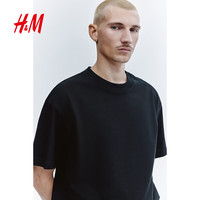 H&M 宽松版型 T恤 M 175/100 黑色