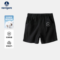 navigare 儿童简约口袋短裤夏季新款 黑色