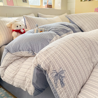 朴依 A类针织棉双层纱四件套 1.8床200*230cm