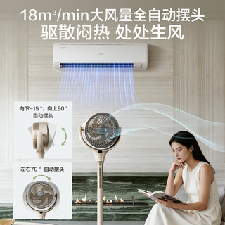 艾美特 SRD259 全屋循环空气循环扇 直流变频一级能效 落地扇