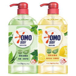 奥妙 高效去油洗洁精 柠檬薄荷1.1kg+茶树芦荟1.1kg