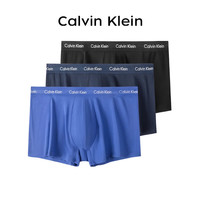 卡尔文·克莱恩 卡尔文·克莱 Calvin Klein 男士平角内裤套装 U2664G-I03 3条装(黑色+深蓝+蓝色) M