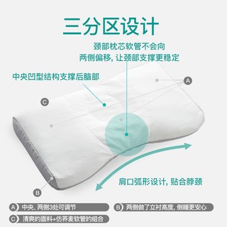 NiSHiKaWa/西川护颈椎枕头助睡眠单人高低枕芯成人家用