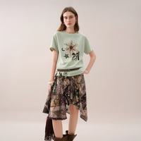  FANSILANEN/范思蓝恩 宽松 女士T恤 XS