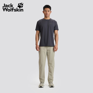 Jack Wolfskin/狼爪 清风盾 PRELIGHT SWIFT 速干抑味T恤 深灰色 XL