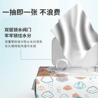努比 婴儿手口湿纸巾新生儿屁屁湿巾大包带盖80抽1包