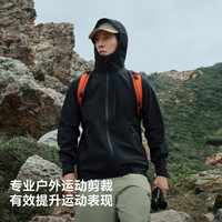 伯希和 山野硬壳冲锋衣 黑色 S